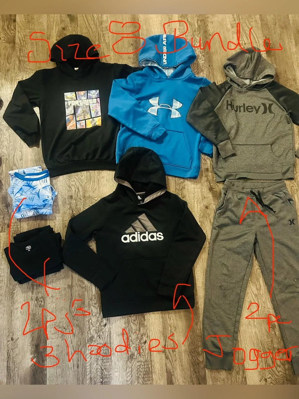 Boys bundle sz 8, various brand names, offers welcomed
